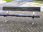 Vandal Resistant Smithy Seat with recycled plastic slats